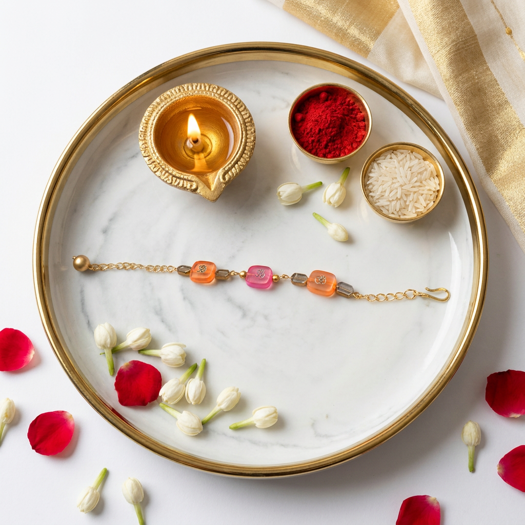 Triple Om Rakhi Bracelet